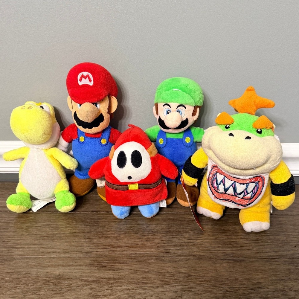 Nintendo Super Mario Stuffed Plush Lot of 5